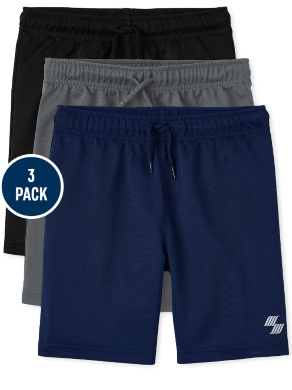 Boys Basketball Shorts 3-pack Large